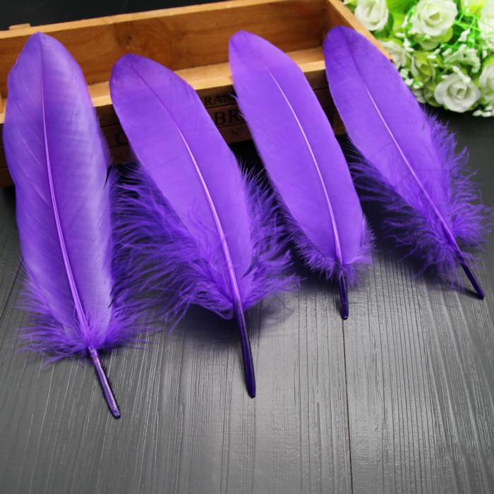 50Pcs28 Color Diy Feather Hard Big Floating Feather Wedding Dress Children Handmade Decoration Materials