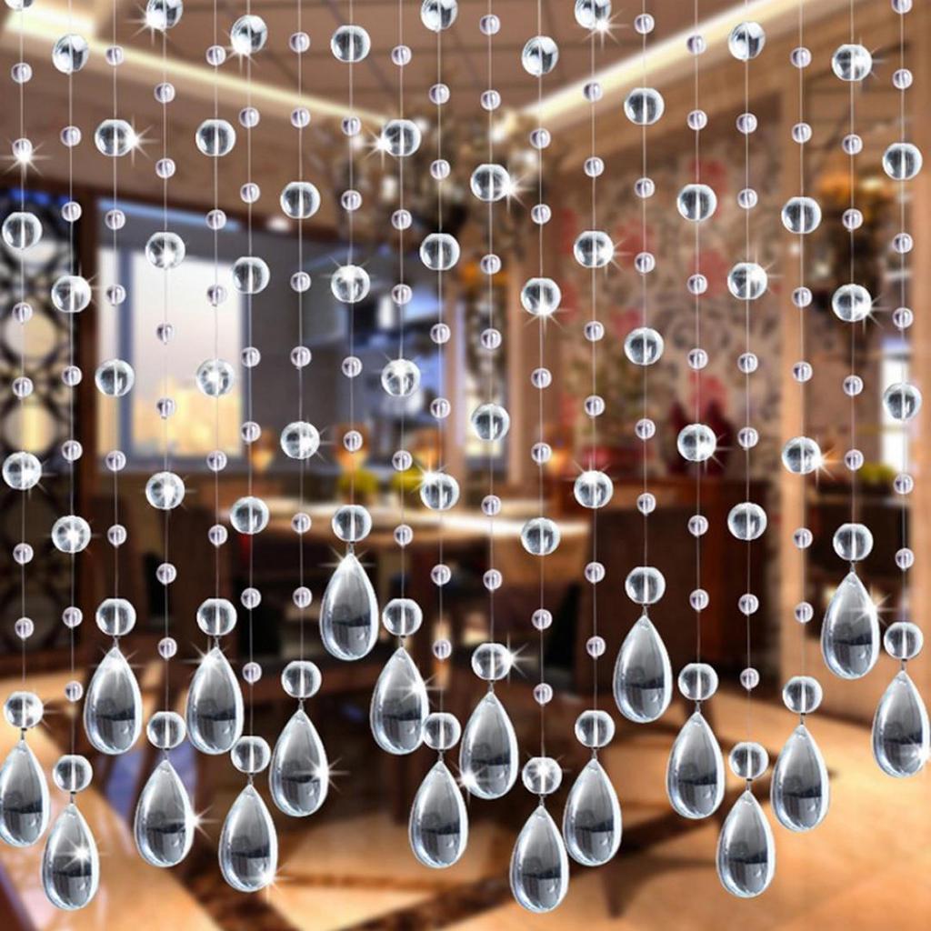 Kristall Glas Perlen Vorhang Luxus Wohnzimmer Schlafzimmer Fenster