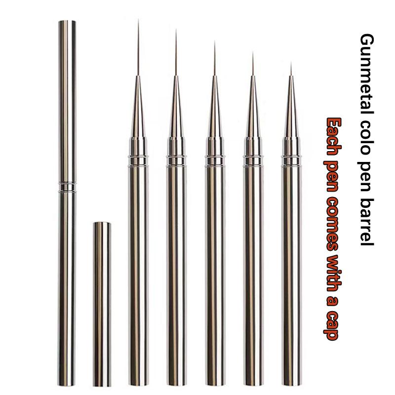 1Pcs Nail Art Brushes French Nail Liner Pens 10/12/23Mm Ultra-Fine Long Wire Drawing Painting Manicure Tool