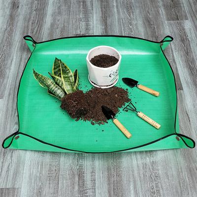 Pflanzmatte Wiederverwendbare Umtopfmatte Verhindert Erdüberlauf Faltbare Wasserdichte Garten-Umtopfmatte zum Umtopfen von Pflanzen Hausgartenarbeit