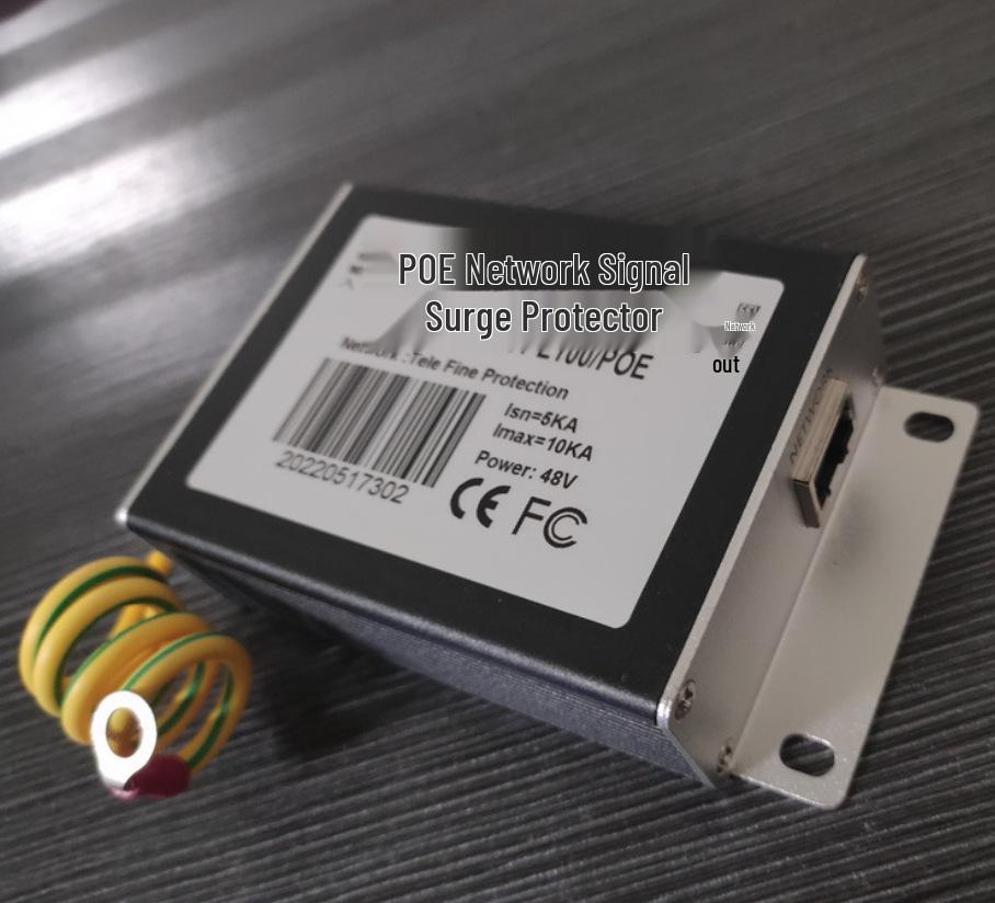 POE RJ45 Ağ Gözetim Yıldırımdan Koruyucu - Bilgisayar Ağı Ekipmanları için Video Sinyali Koruyucu