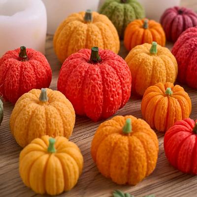 Halloweenská dýně silikonová forma na svíčku DIY ručně vyráběná javorový list sádra pryskyřice čokoláda formy na pečení domácí festival dec řemeslný dárek