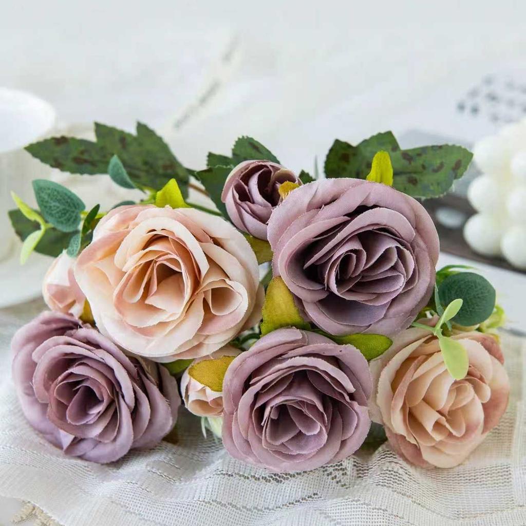 Artificial Flower Wedding Party Home Bedroom Table Decoration Bridal Bouquet Outdoor Courtyard Silk Peony Hydrangeas Arrangement