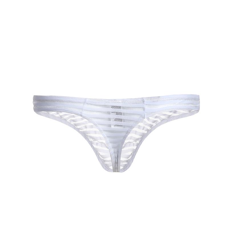 Perizoma a Righe in Rete Basso da Uomo - Intimo Estivo Trendy per Giovani