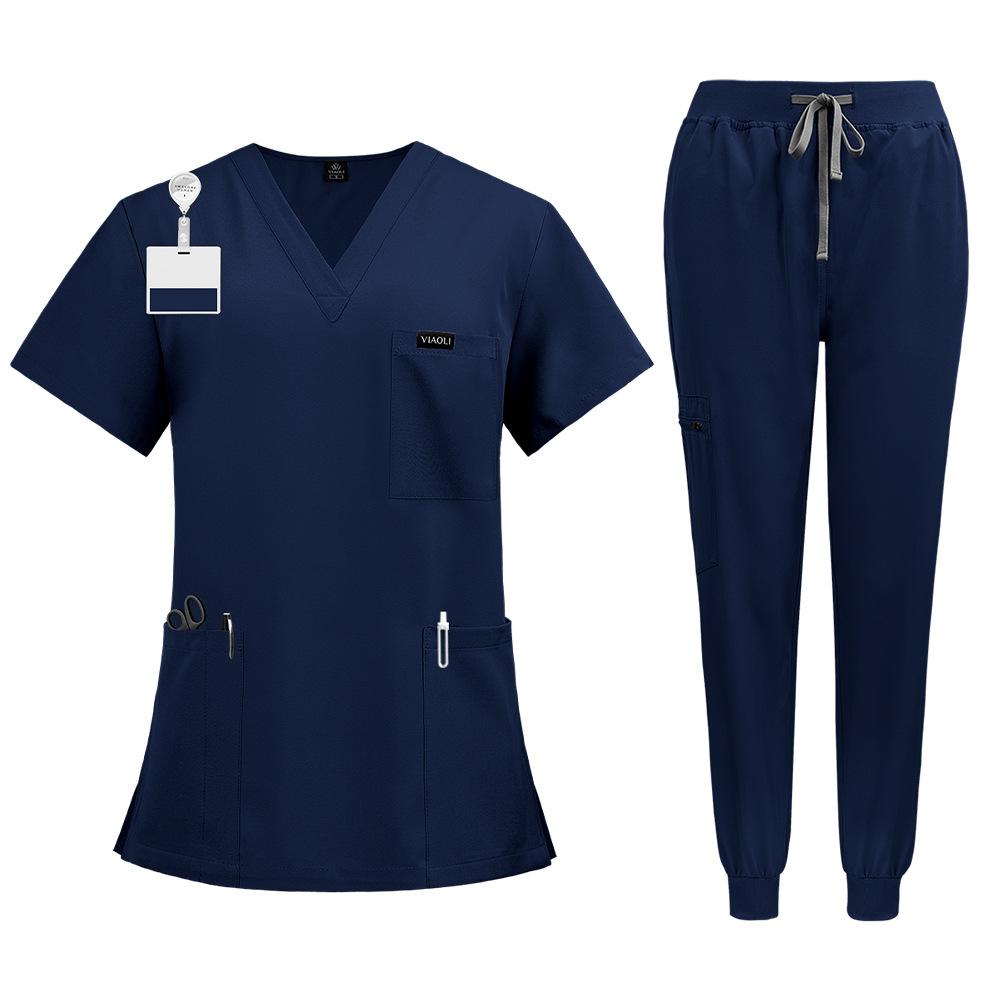 Doctor Nurse Medical Uniforms Shirt Scrubs Women Jogger Set Hospital Accessories Operating Room Surgical Gowns Mens Workwear