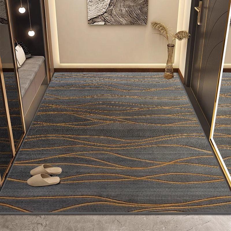 Customizable Durable Non-Slip Dirt-Resistant Entrance Mat for Home and Foyer 80*100cm Belgian Velvet Light Luxury