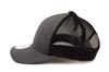 New Era Trucker Cap Low Profile Snapback In Heather Graphite/Black