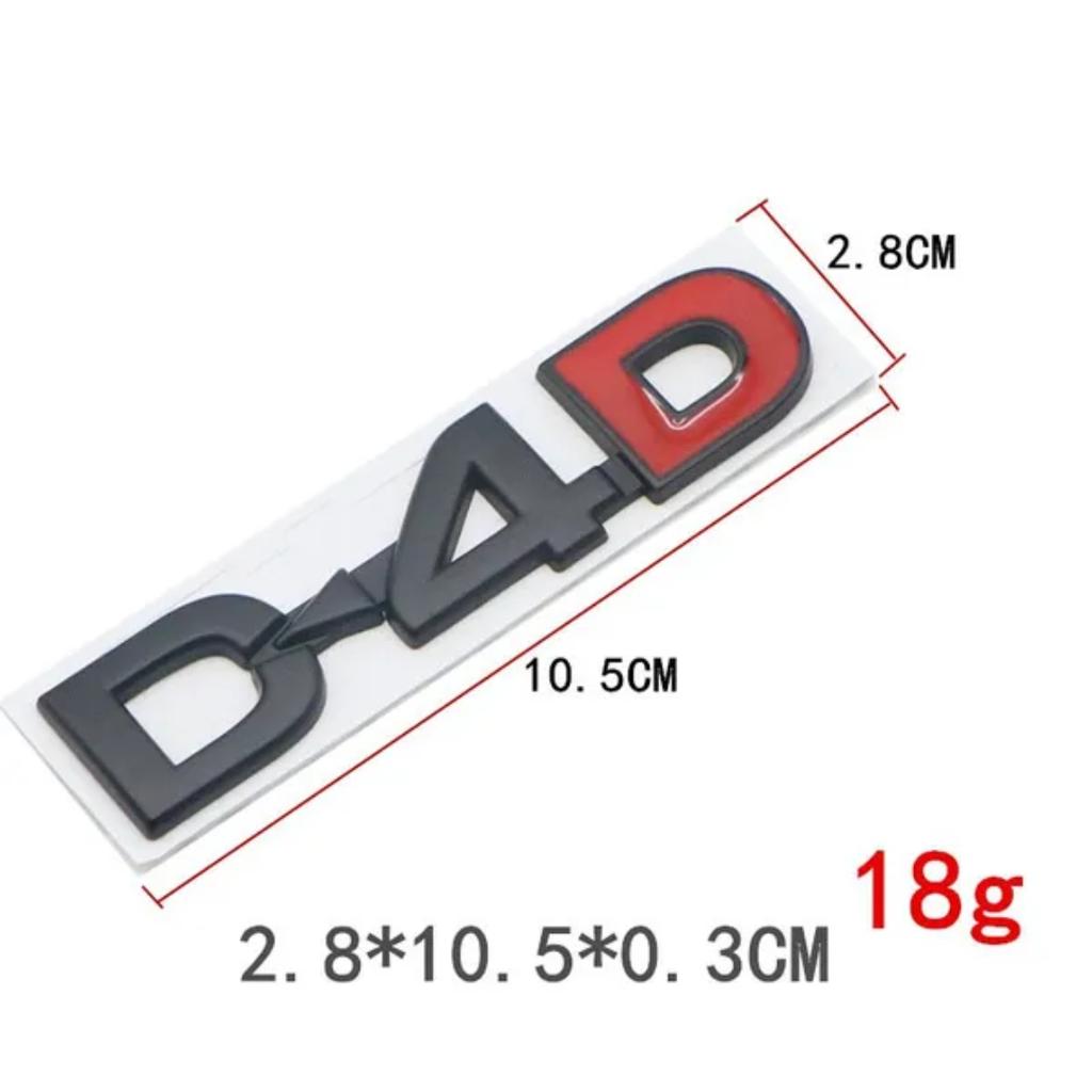 D4D D-4D Logo Auto Aufkleber Emblem Abzeichen Aufkleber für T/oyota P/rado L/und C/ruiser F/ortuner T/undra V/ios H/arrier H/ilux C/amry C/orolla CHR