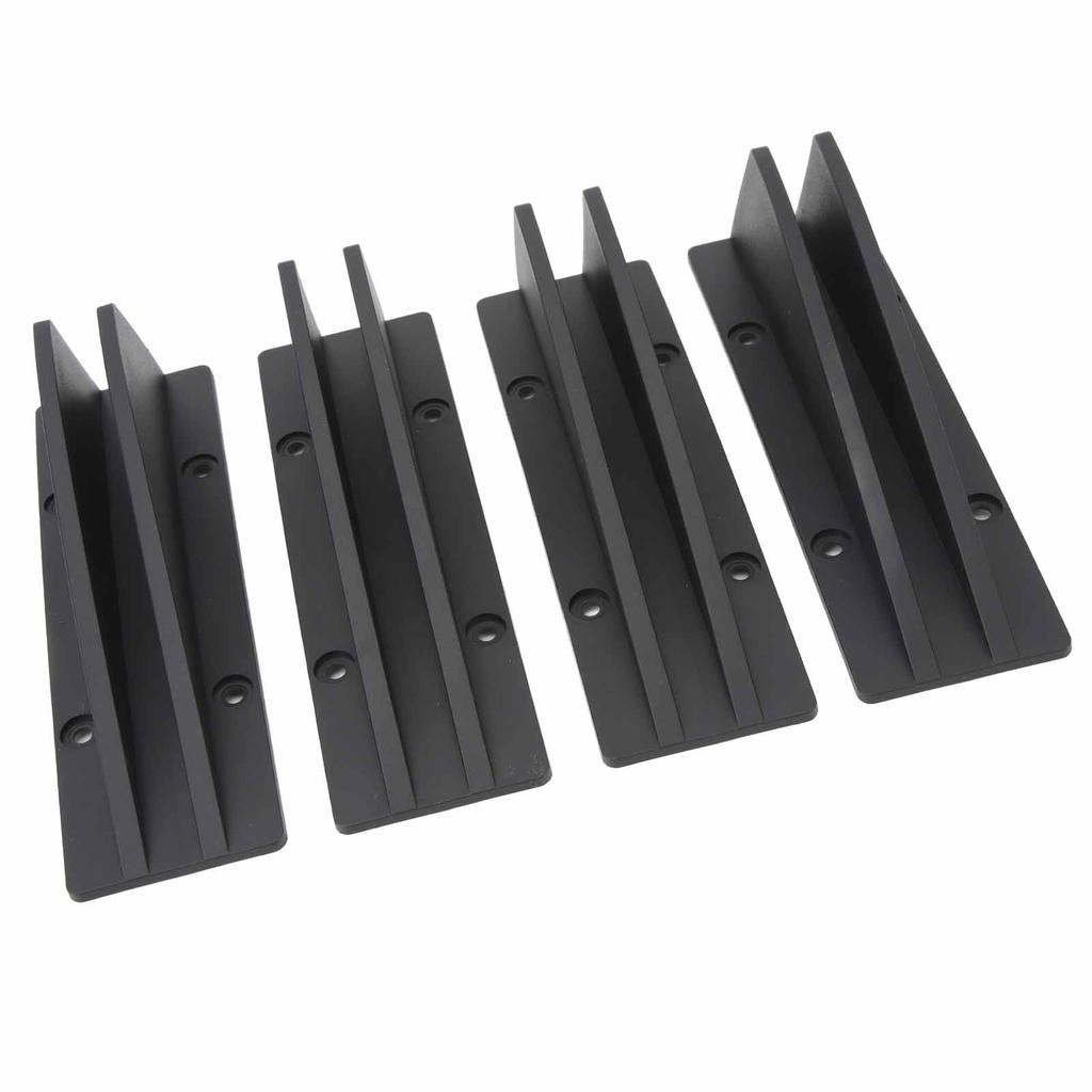 4PCS Car Rear Lower Spoiler Sporty Universal Rear Bumper Chassis Diffuser Lip Wing Splitter for 1 Series E90 E91 Black