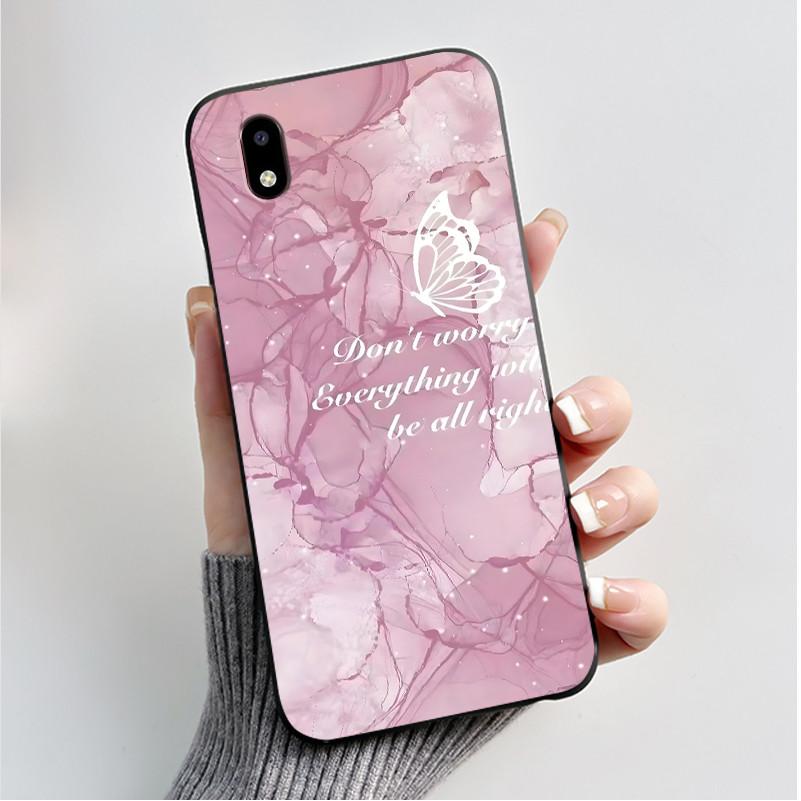 Hülle Für ZTE Blade A3 2020 Handyhülle Schutzhülle Weiches Silikon Schwarz Tpu Ästhetisch Luxus Mode Schmetterling Blumen Rückseite