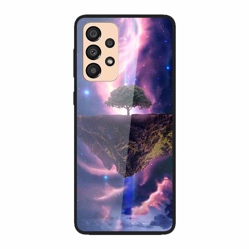 Case for Samsung A33 5G Cover Fashion Tempered Glass Phone Covers for Samsung Galaxy A33 A53 A73 5G Case Bumper A 33 Protective