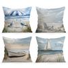 4pcs Setmarine Theme Cushions Pillowcase Polyester Cushion Cover Throw Pillow Pillowcover Home Car Sofa Decor