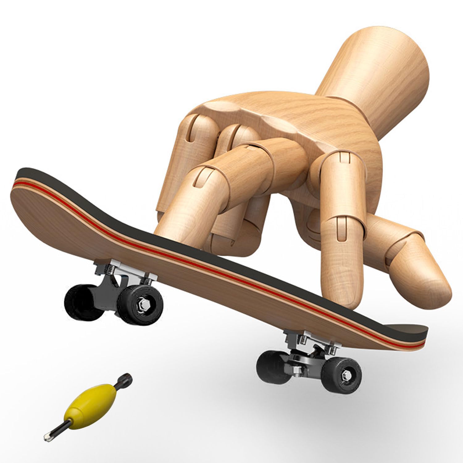 

Finger Mini Finger Обучающий Снятие Стресса Настольный Прочный Скейт, Скейтборд, Скейтборд, Игрушка, Товары, Игрушка, Нескользящий, (Черные колеса)