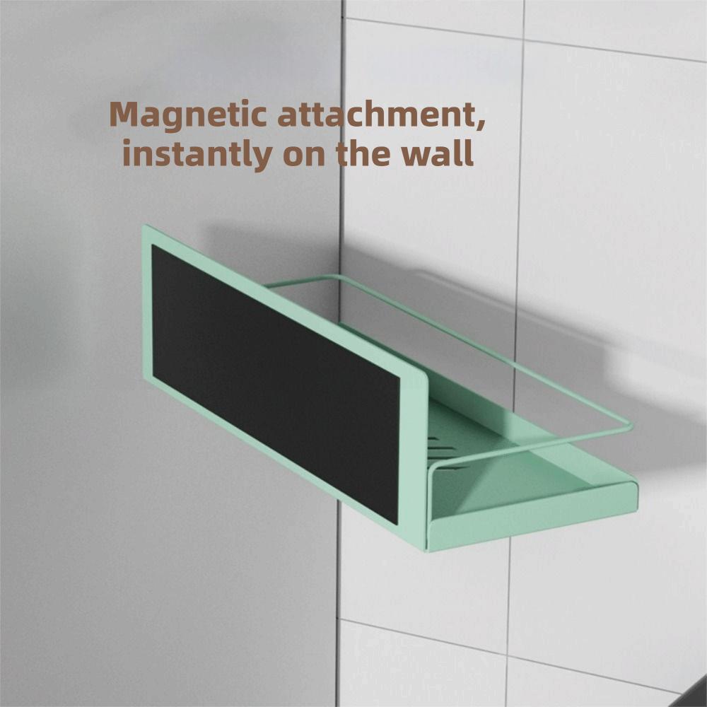 Wall Mounted Refrigerator Magnetic Shelf Punch Free Refrigerator Side Storage Rack  Washing Machine