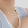 Versatile Bow Knot Necklace for Women - Fashionable Clavicle Chain, New Creative Style