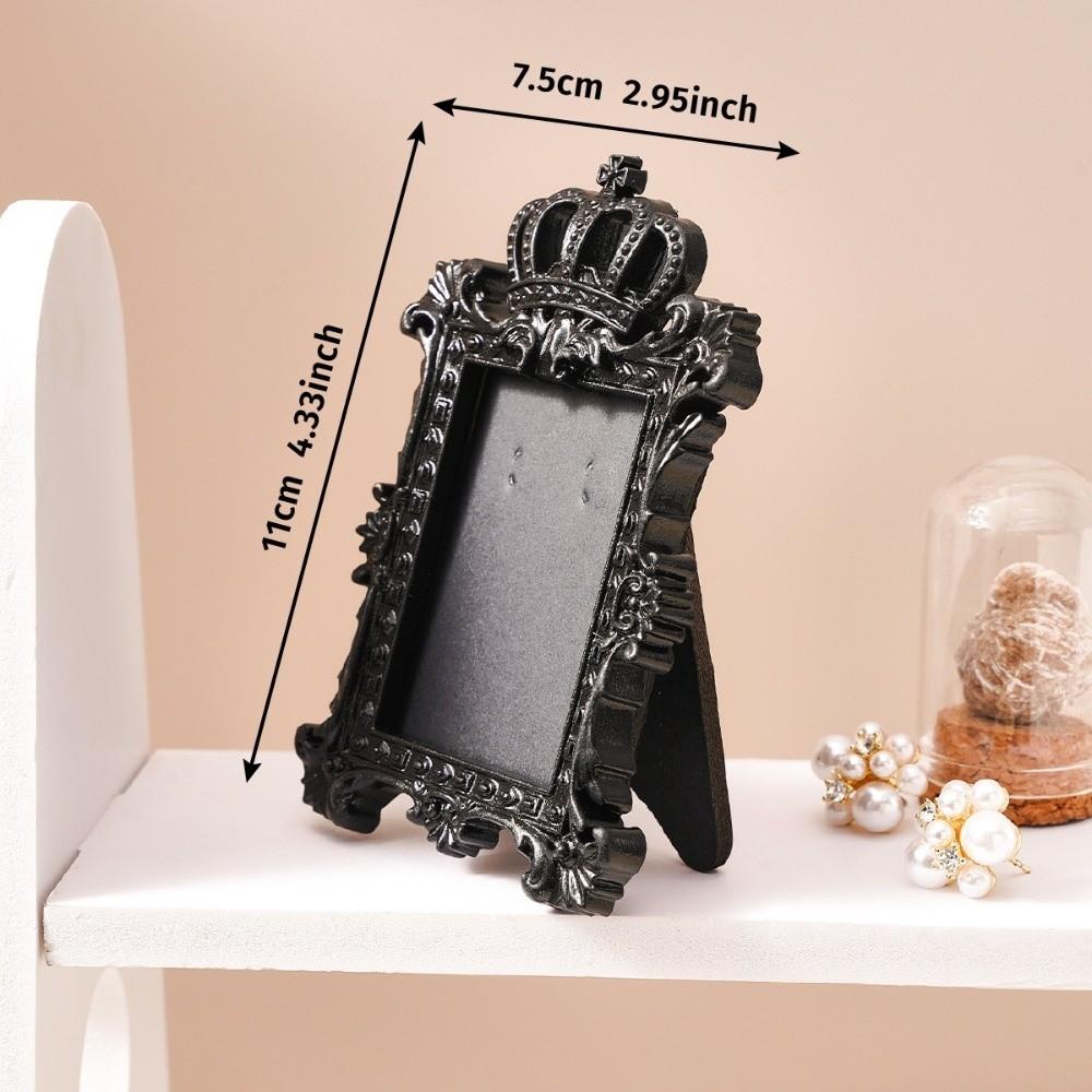 Mini Embossed Photo Frames Resin Wall Space DIY Vintage Picture Frame Baroque Ornate Creative Wedding Photo Display Frames