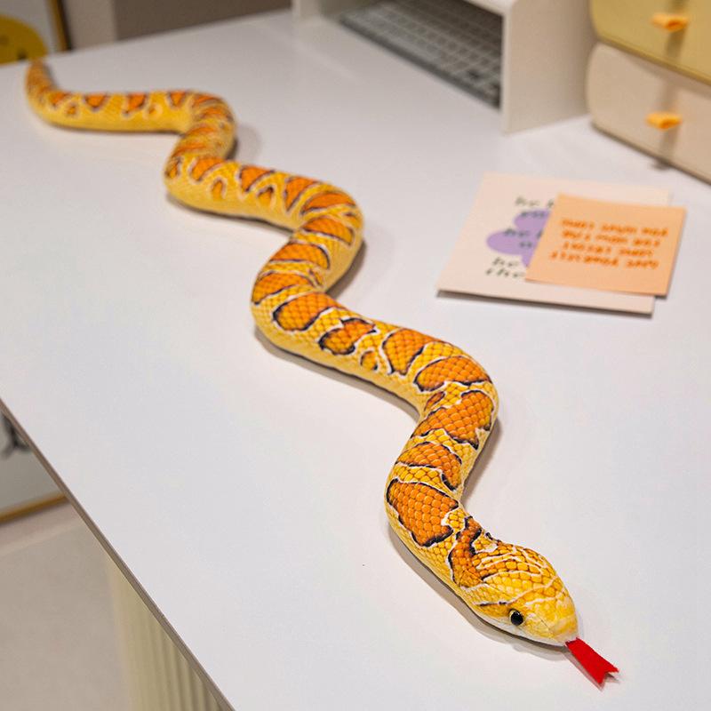 

Плюшевая игрушка, имитирующая гремучую змею, кукла-змея, кукла для украшения на Хэллоуин 100cm