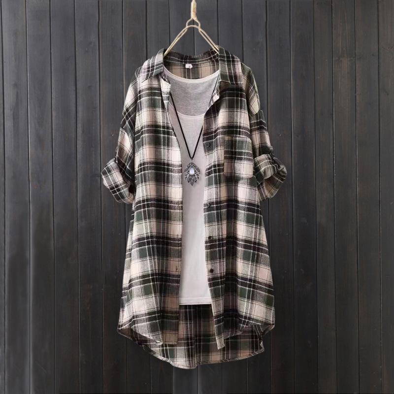 Sun Protection Japanese Vintage Cardigan Women's Elegant Blouses Mid-length Style Coat Summer Shirts Clothing