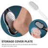 1pc Professial Heavy-Duty Stainless Steel Painless Foot File Remover with Splash Guard Handle Suitable for Care Cracked Heel