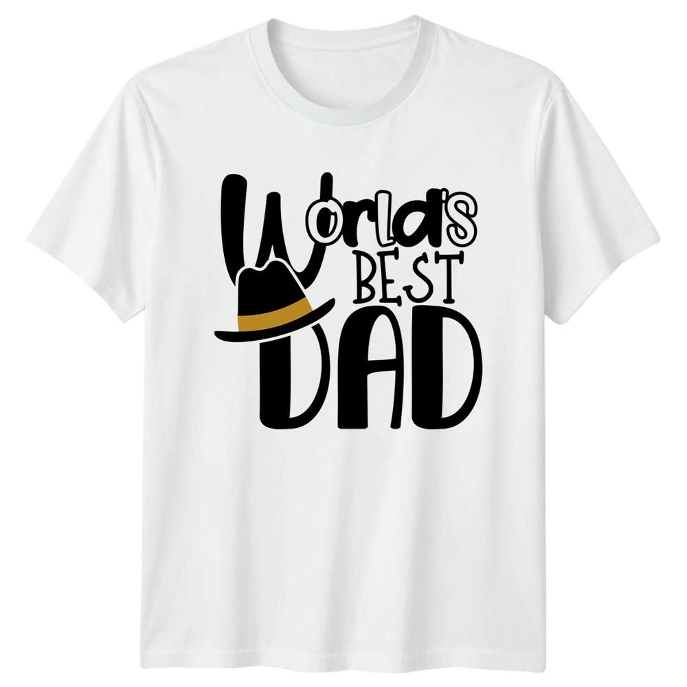 Worlds Best Dad Unisexs TShirt Fatherhood Fathers Day Gift For Him S