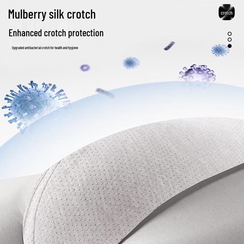 Langsha Men's Antibacterial Cotton Boxer Briefs 4-Pack