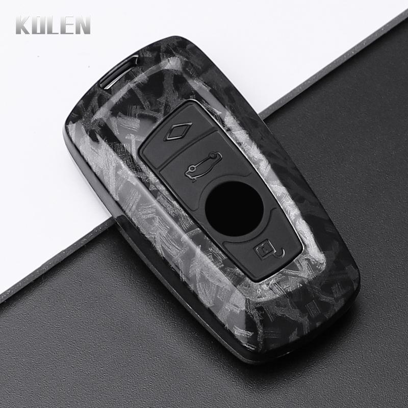 Abs Carbon Fiber Style Car Key Case Cover For Bmw 1 3 5 7 Series X1 X3 X4 X5 F10 F15 F16 F20 F30 F18 F25 M3 M4 Accessories Fob