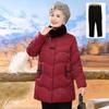 Plus-Size Mid-Length Winter Down Jacket for Elderly Women