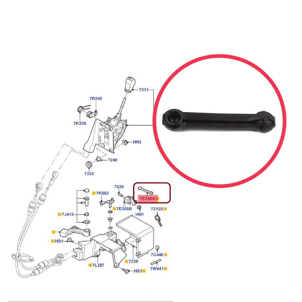 BSP1161 5-Gang-Schalthebelgestänge-Reparaturstangenverbindung für Ford Transit V184 V347 2000-2014 MT75 1388047