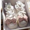 JK Small Leather Shoes Women's Spring and Autumn Platform Muffin Bow New Round Head Mary Jane Shoes