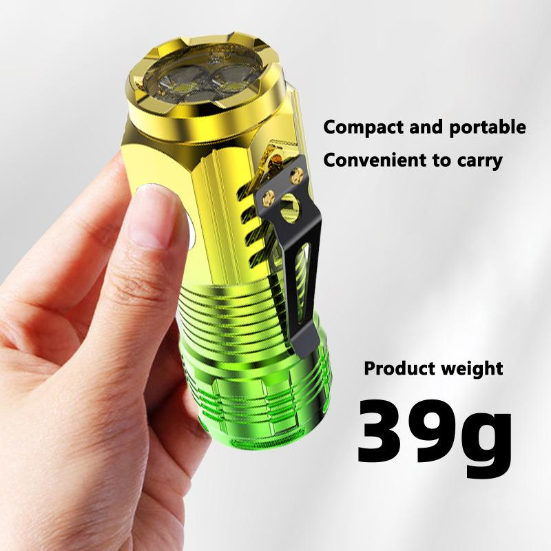 Super Bright LED Flashlight Torch Rechargeable USB MINI Fishing Lantern Powerful Mode Outdoors Camping Lamp Child's Flashlight