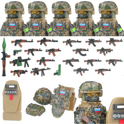 Military Soldier Russia SSO Special Forces Building Blocks City Police Army Figures Commando Combat Uniform Weapons Bricks Toys