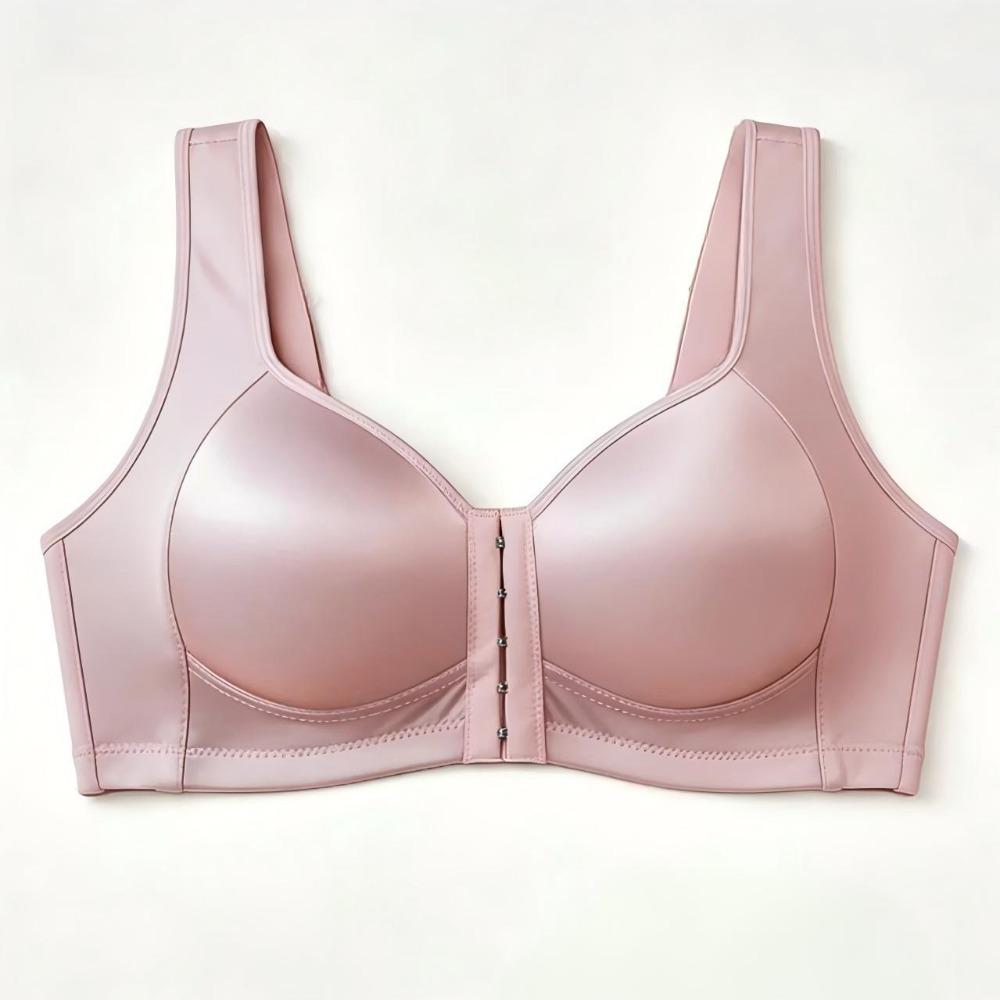 חזייה קדמית מכופתרת 4XL, מידה גדולה, עם איסוף, ספורטיבית, מונעת צניחה, ללא ברזל, בסגנון גופייה, גב יפה, חזייה ללא ברזל