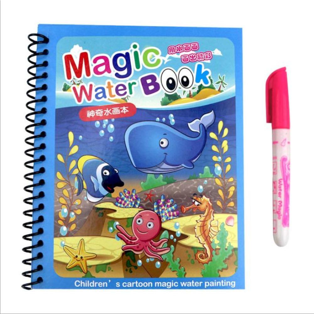 

Hot Sale Reusable Magic Water Drawing Coloring Book Kids Sensory Early Education For Children Birthday Gift Montessori Toys