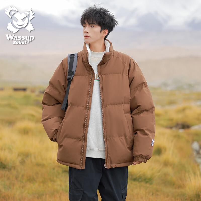 Wassup Sohot Men's Padded Fleece-Lined Puffer Jacket