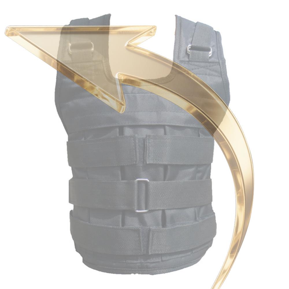 Weighted Vest Running Vest Oxford Cloth Weight Jacket Adjustable Weight Training Vest Weight Loading Vest for Strength Training China Mainland