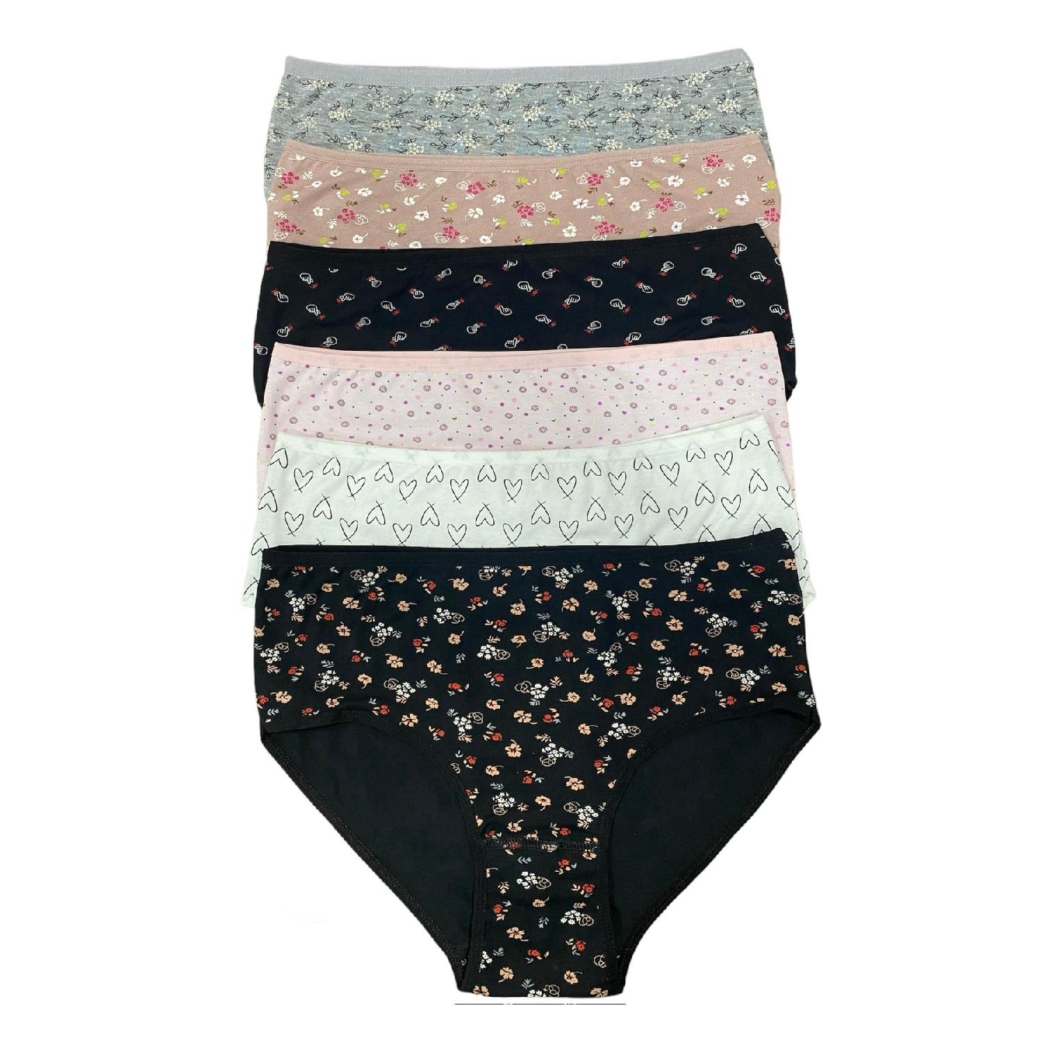 

Набор из 6 женских трусиков с высокой талией