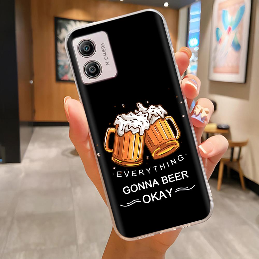 Etui Do Motorola Moto E13 Miękki Przezroczysty TPU Silikonowy Uroczy Kreskówkowy Panda Tylna Pokrywa Do Moto E13 motoE13 Futerały Etui Odporne Na Wstrząsy