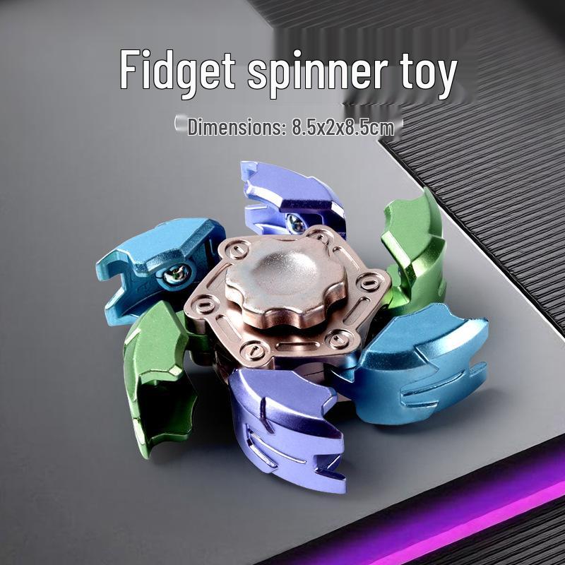 Creative Exploding Shell Finger Gyroscope: Transformable Rotating Toy for Kids