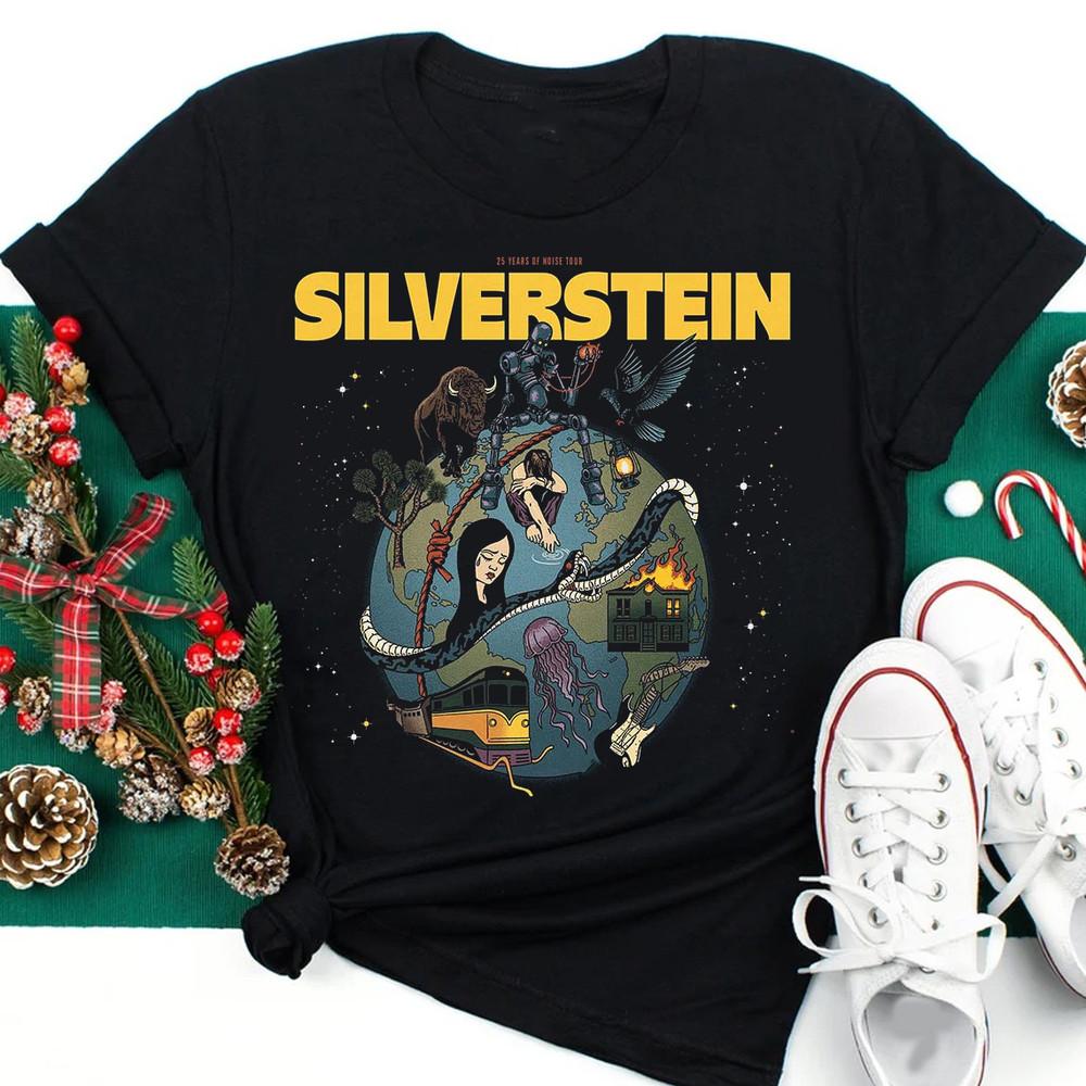 

Silverstein 25 Years Of Noise S234Xl Black shirt Gift Fans S015 Unisex T-Shirt XXXXL