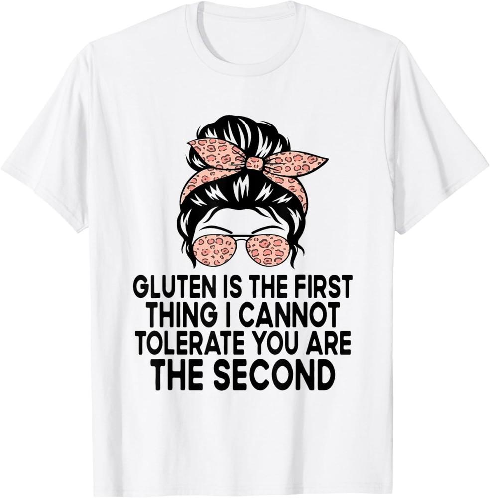 

Глютен — это первое, что я не переношу. Забавная футболка с глютеном, унисекс S