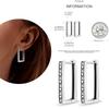 NEW Round Original CZ Hoop Earrings Heart U Shape Moon Star Unicorn Earring for Women Party Engagement Jewelry Gift