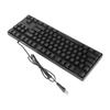 Mechanická klávesnice s 87 klávesami, podsvícená, ergonomická, herní USB klávesnice se sklopnou nožičkou pro PC