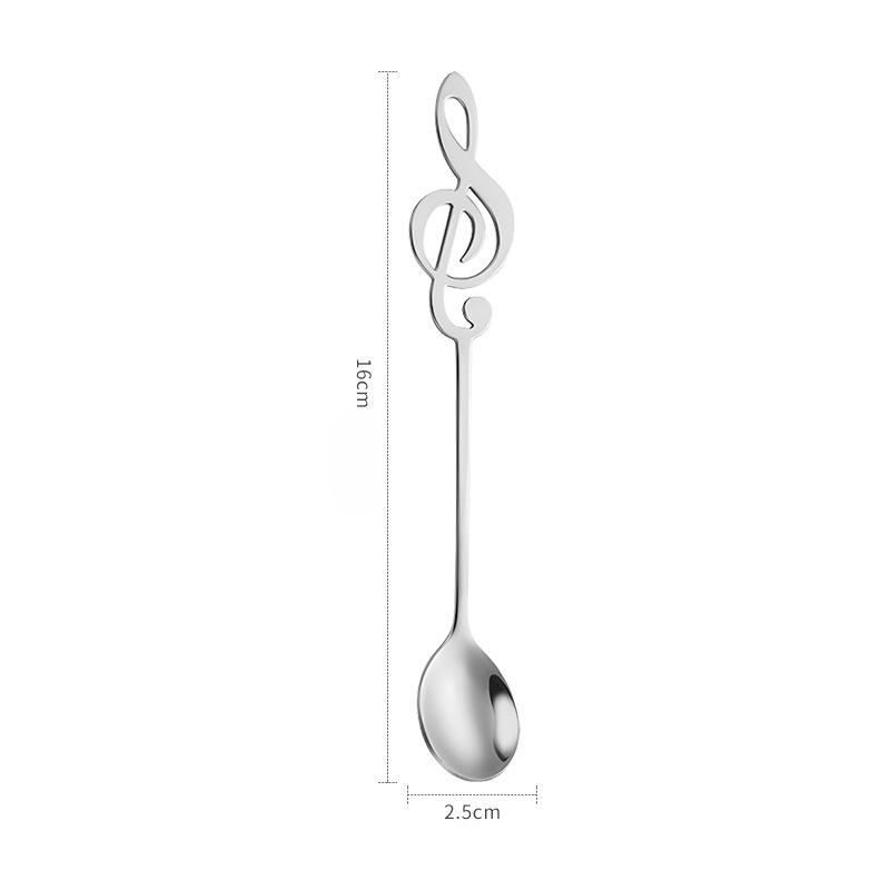 Kitchen Supplies Note Stainless Steel Coffee Spoon Snack Small Meal Spoon