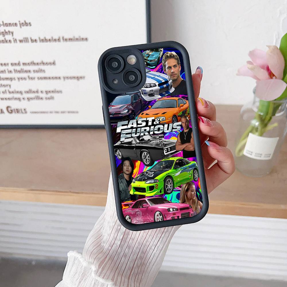 Action Movie Series Fast F-Furious Phone Case For IPhone 17 16 15 14 13 12 11 Pro Max Mini Plus Soft TPU Back Cover