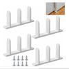 4pcs Easy Installation Cabinet Sliding Door Guide Sliding Closet Door Guide  Smooth Operation