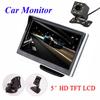 5 Inch Car Monitor TFT LCD HD Digital + Intelligent Dynamic Trajectory HD 8LED Car Rearview Camera LED Night Vision Reverse Parking Waterproof