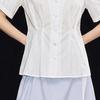 Women's Breathable Tencel Blend V-Neck Slim Fit Shirt