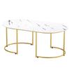 Coffee Table, Tea Table for Living Room, Home Living Room Coffee Table, Sofa Side Table for Living Room, Marble Pattern, Easy Assembly