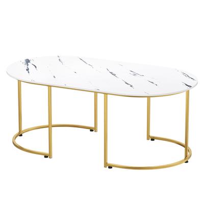 Coffee Table, Tea Table for Living Room, Home Living Room Coffee Table, Sofa Side Table for Living Room, Marble Pattern, Easy Assembly