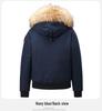 Men's Winter Trendy Thickened Down Parka with Fur Collar - Unisex Cold Protection Jacket